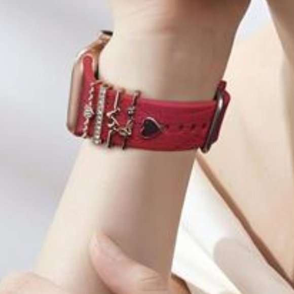 NEW Red Apple Watch Band with Charms main image 4